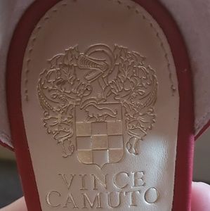 Vince Camuto red suede sandals